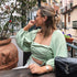 Matcha green shirt T-shirt women - ROUTINE FASHION
